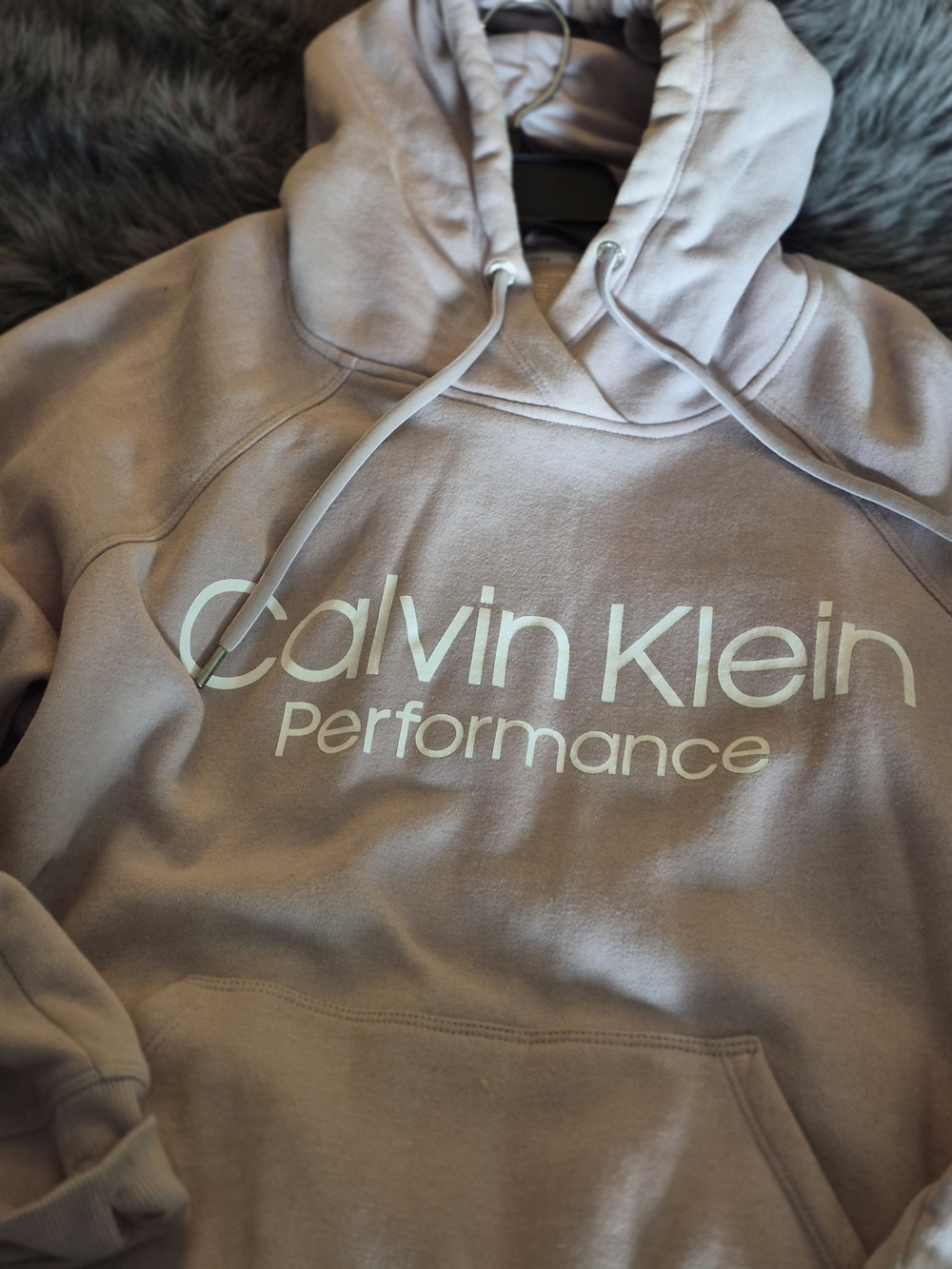 Calvin Klein Performance Womens Pink Blush Hoodie